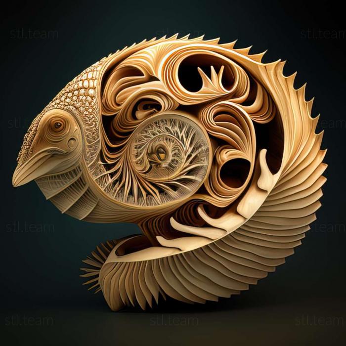 3D model Nautilus macromphalus (STL)